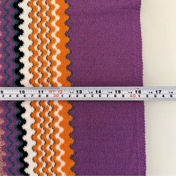 NWOT | Missoni | Purple Zigzag Hat & Scarf Set | One Size - Picture 16 of 16